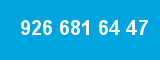926 681 64 47 926 681 64 47